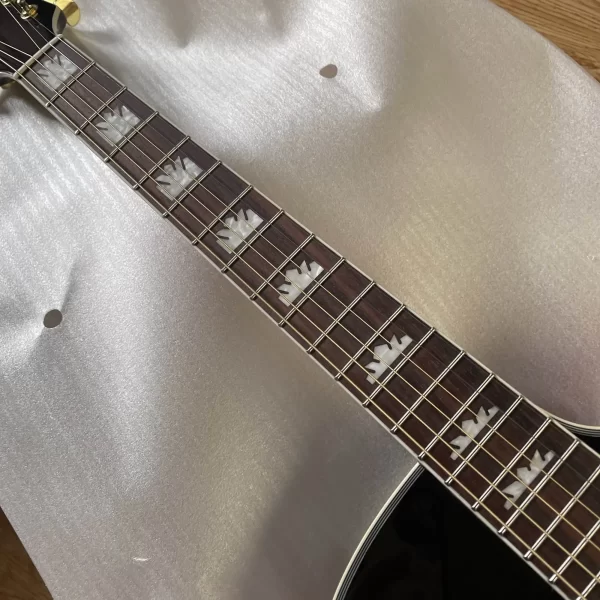 new sj200 cutway acoustic guitar solid wood ebony fretboard bone nut&saddles pickguard included in sunburst j200 2403