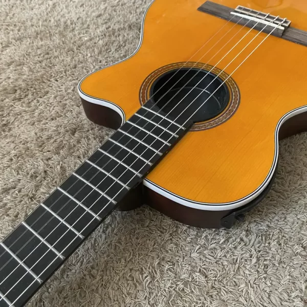 g034 original genuine epi ce coupe thinbody nylon string classical acoustic electric guitar with sh148 shadow pickups
