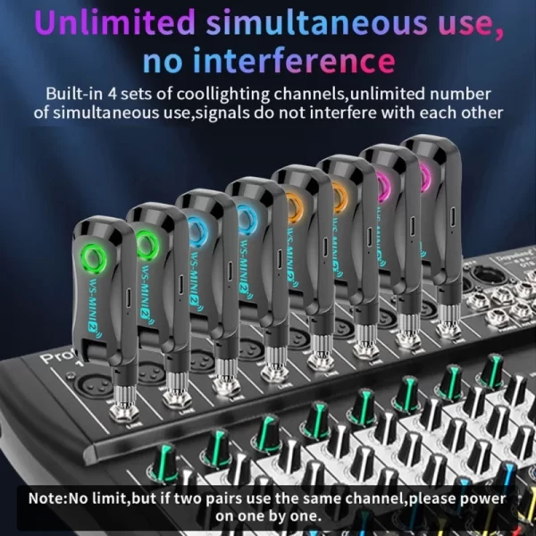 2.4ghz guitar wireless system guitar transmitter receiver rechargeable digital guitar system cordless guitar