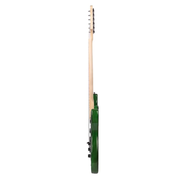 st stylish electric guitar with black pickguard green