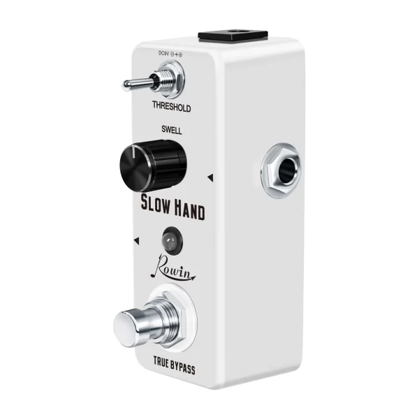 rowin lef 3805 slow hand digital guitar effect pedal electric with slow gear ture bypass mini size true bypass full metal case