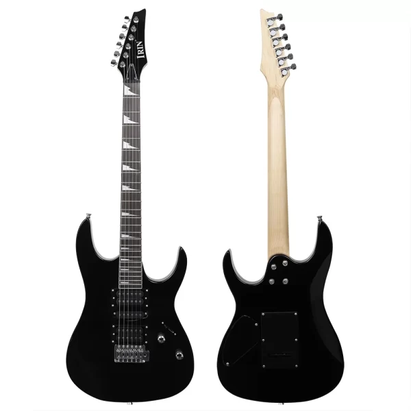 irin 6 strings electric guitar 24 frets maple body neck electric guitarra with bag amp capo necessary guitar parts accessories