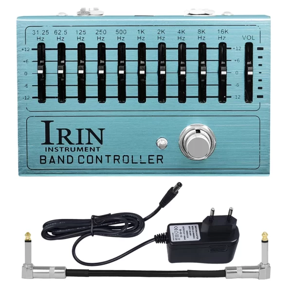 irin an 40 electric guitar effects pedal controller equalizer 10 band pedal effect eq pedals guitar accessories 31.25hz to 16khz