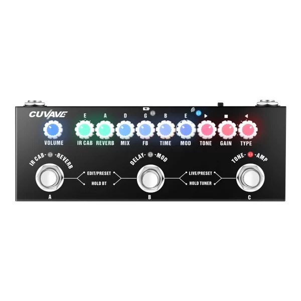 cuvave cube baby portable multifunctional electric guitar combined effect pedal with wireless music playback phone
