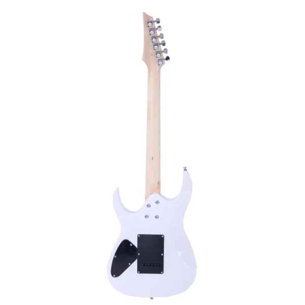 novice entry level 170 electric guitar hsh pickup bag strap paddle rocker cable wrench tool white