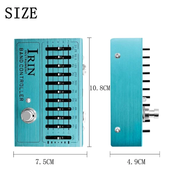 irin an 40 10 band eq electric guitar effect pedal controller equalizer true bypass adjustable knobs guitar accessories parts