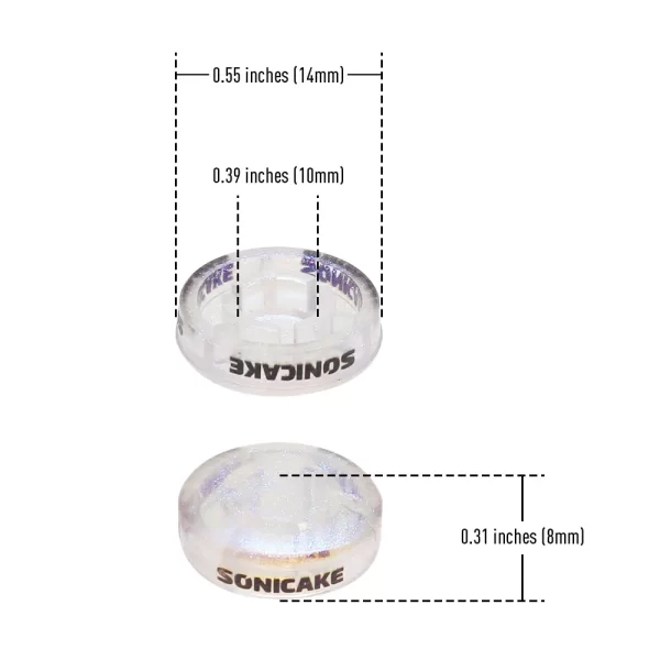 sonicake footswitch toppers transparent clear cap for guitar effects pedal 10mm 20 pcs