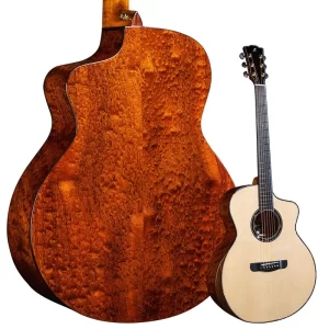merida folk guitar professional handmade guitar black hole/wave/dtgc with bag
