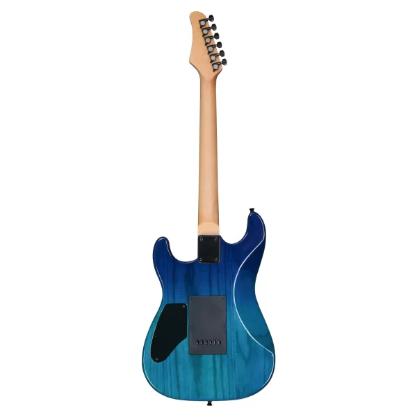 39in electric guitar h h pickups trans blue suit for heavier rock