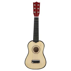kids mini wood guitar educational toy ukulele 6 strings musical instruments gift for music lovers playing accessory