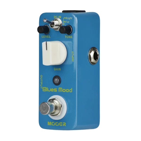 mooer blues mood overdrive guitar effect pedal blues style 2 modes true bypass full metal shell micro guitar pedal