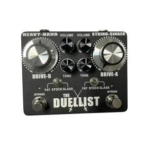 big man guitar pedal, new version king tone duellist overdrive distortion effect pedal,classic effect pedal,black
