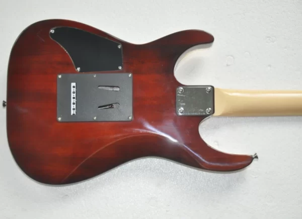 flame maple veneer electric guitar with sss pickups,chrome hardware,offer customize