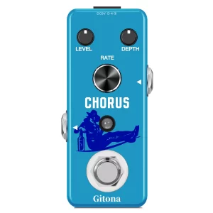 gitona guitar pedal chorus effect analog pure ensemble chorus bbd circuit effector for electric guitar bass pedalboard rowin