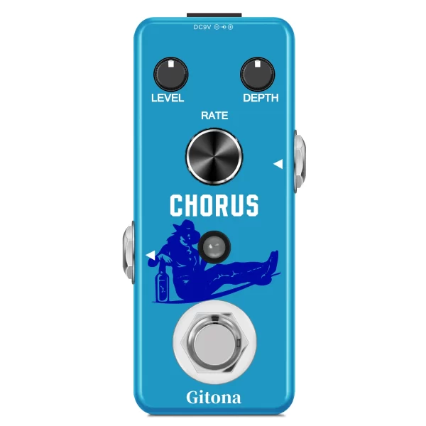 gitona guitar pedal chorus effect analog pure ensemble chorus bbd circuit effector for electric guitar bass pedalboard rowin