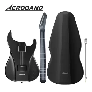 aeroband guitar electric guitar pain free silicone string travel all in one 9 sound styles acoustic bass with speaker microphone