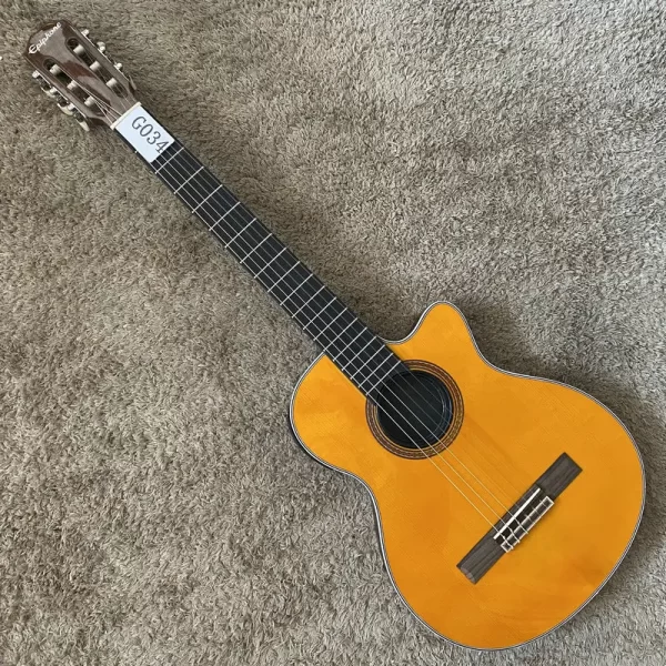 g034 original genuine epi ce coupe thinbody nylon string classical acoustic electric guitar with sh148 shadow pickups