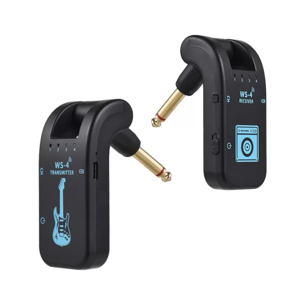 2.4g wireless guitar system guitar transmitter receiver set for electric guitar bass 48k/16bit real time transmission