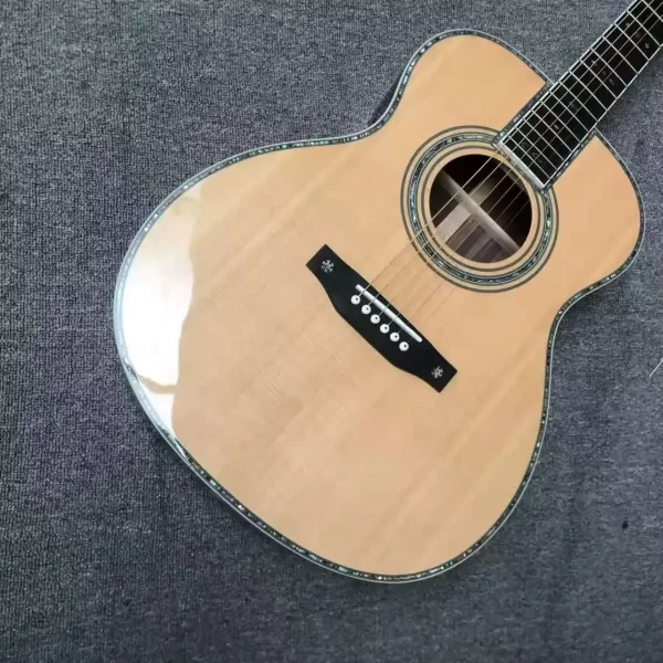 om42 series solid wood profile 40 inch full abalone inlaid acoustic acoustic guitar