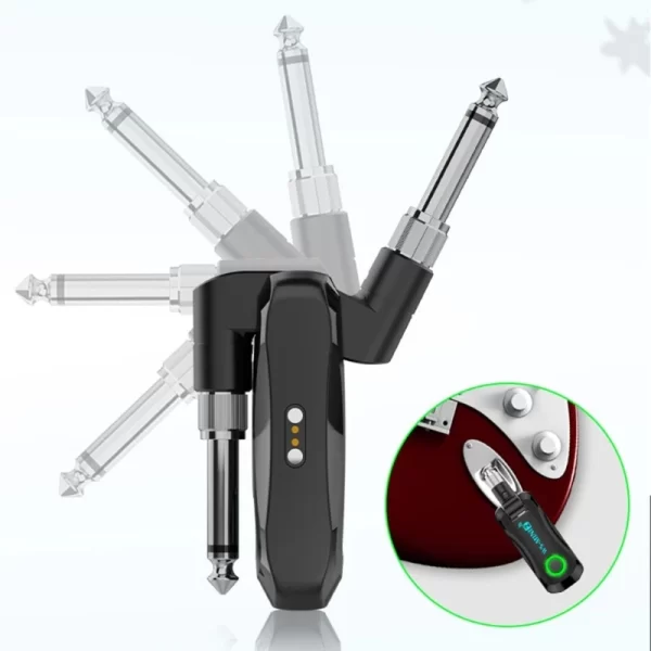 2.4ghz guitar wireless system guitar transmitter receiver rechargeable digital guitar system cordless guitar