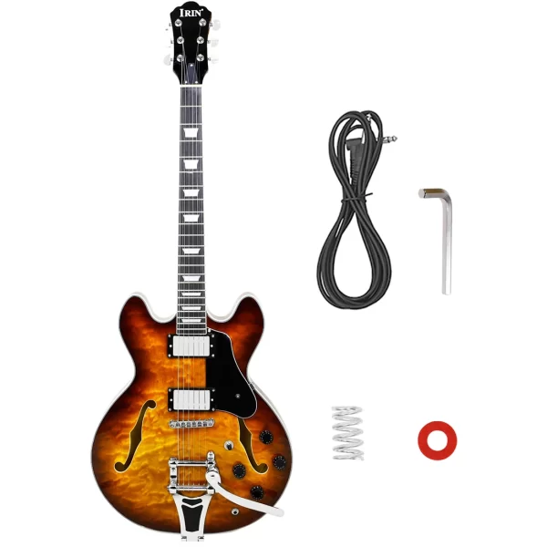 jazz f hole full hollow electric guitar 6 string available in multiple colors jazz electric guitar