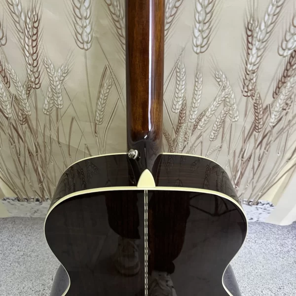 om28 acoustic guitar ebony fingerboard hollow solid spruce top 20 frets factory direct sale