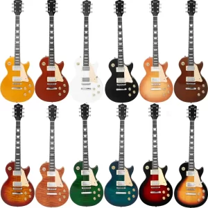 irin lp electric guitar 6 string 22 frets stylish electric guitar kit 39in full size beginner starter with amp