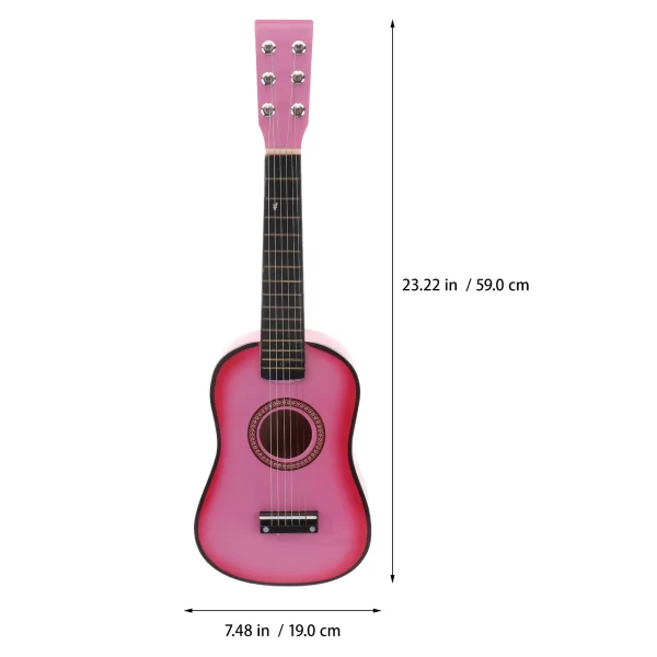 kids guitar musical 23 inch classical ukulele educational acoustic 6 string beginner instrument pink folk acoustic guitar