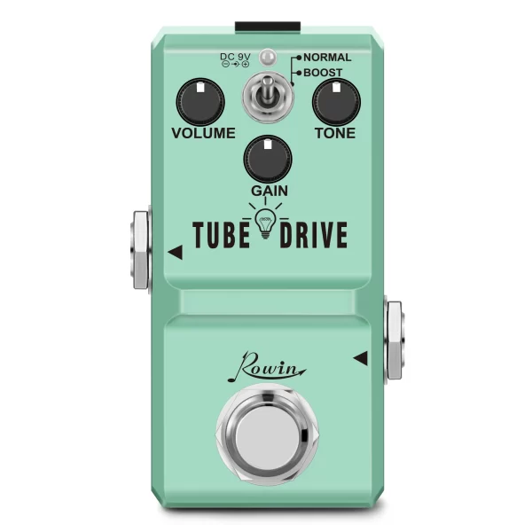 rowin tube drive guitar analog overdrive pedal blues drive vintage overdrive effect warm/hot modes for pedal mini classic pedal