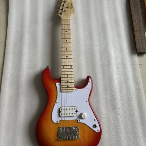 high quyality easy taking travel guitar 6 strings portable electric guitar mini guitarra beautiful colourful for children guitar