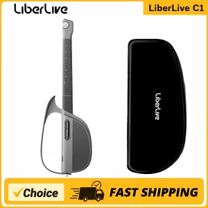 liberlive c1 stringless foldable smart travel guitar fusion accompaniment with guitar bag guitar strap