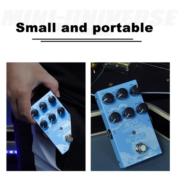 m vava mini universe digital reverb pedal analog reverberation guitar pedal 9 reverb tones pedal pure for electric bass music