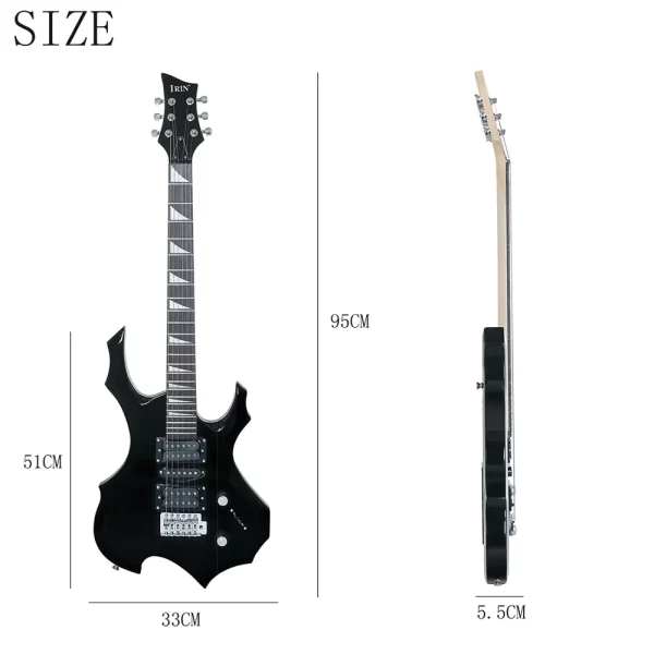 irin 6 strings electric guitar 24 frets maple body electric guitar guitarra with bag speaker necessary guitar parts & accessory