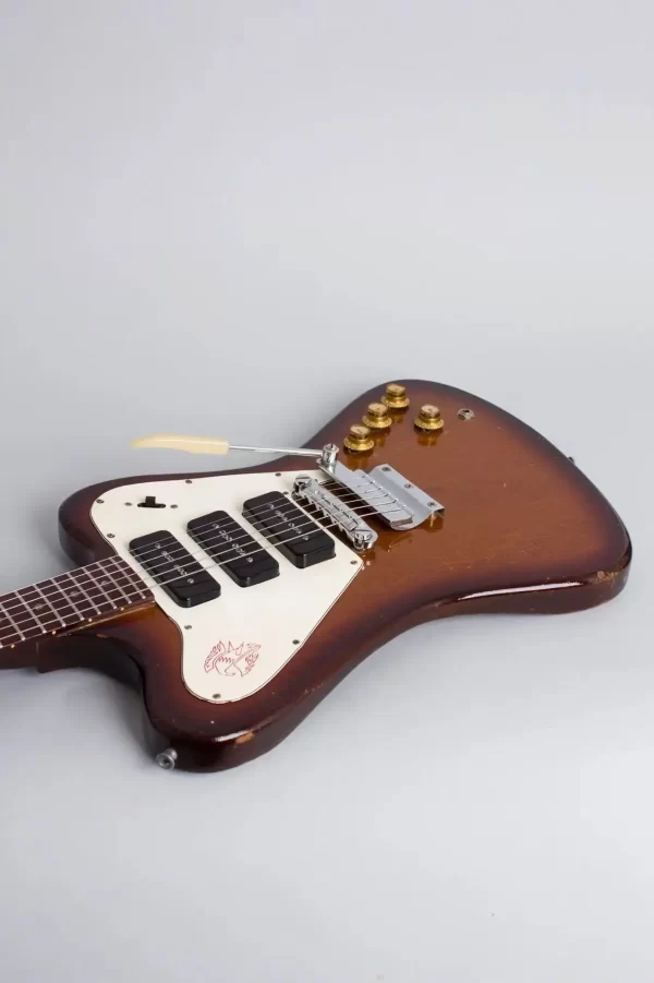 electric guitar firebird, 6 strings, sunburst color, well crafted，rosewood fingerboard，high quality,fast shipping