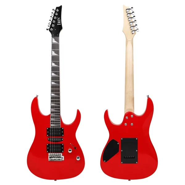 irin 6 strings electric guitar 24 frets maple body neck electric guitarra with bag amp capo necessary guitar parts accessories