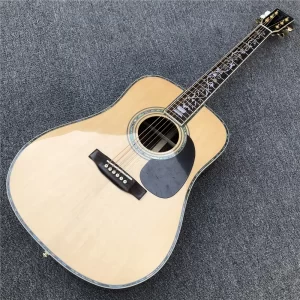 acoustic guitar 41 inch d type solid spruce abalone tree of life rosewood body guitarra