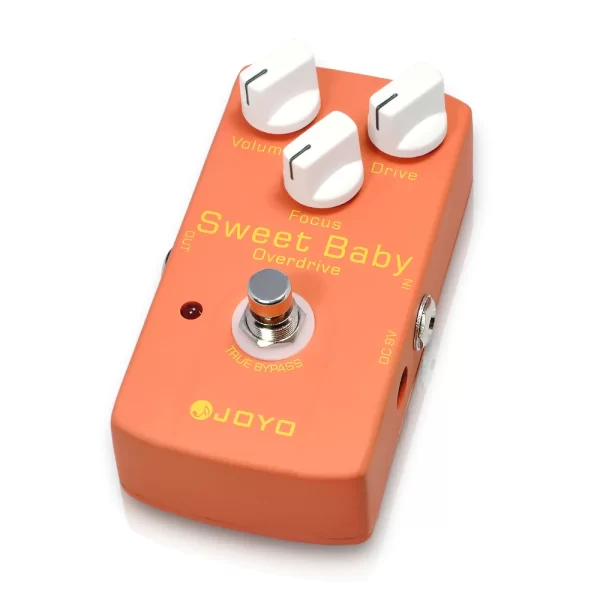 joyo jf 36 sweet baby overdrive guitar effect pedal low gain overdrive pedal with volume/drive/focus knobs true bypass