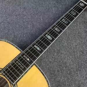 41 "d45 series solid wood section black acoustic guitar