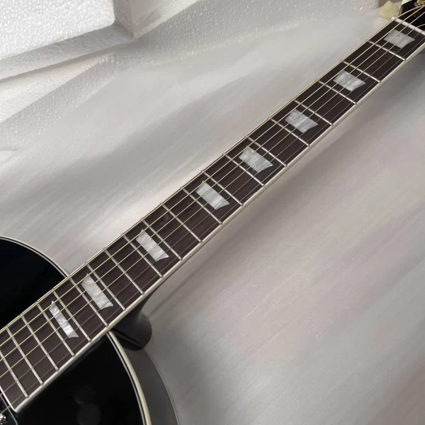 new 41# left handed hummingbird acoustic guitar solid spruce top bone nut/saddle in cherry sunburst241209