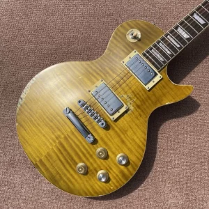 hot sell good quality custom oem 1959 vintage aged heavy relic 1piece neck&body electric guitar，free shipping
