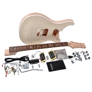 rsw diy electric guitar kit with mahogany body and neck rosewood fingerboard24 frets