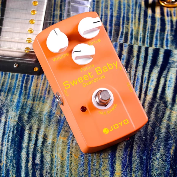 joyo jf 36 sweet baby overdrive guitar effect pedal low gain overdrive pedal with volume/drive/focus knobs true bypass