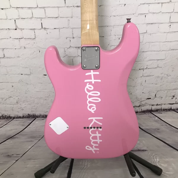 chinese factory customization electric guitar hello cat s t pink color in stock
