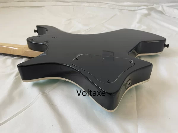 custom headless blue electric guitar 6 string maple neck rosewood fingerboard