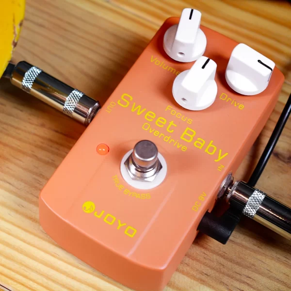 joyo jf 36 sweet baby overdrive guitar effect pedal low gain overdrive pedal with volume/drive/focus knobs true bypass