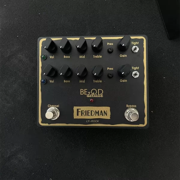 ly rock fredman guitar distortion effect pedal be od double channel manual rock heavy distortion pedal effect,true bypass