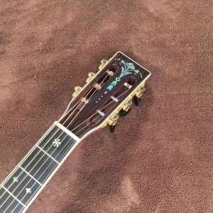 00042 series solid wood profile 40 inch full abalone inlaid glossy acoustic acoustic guitar