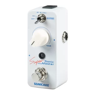 sonicake sonic super master clean boost buffer guitar bass effects pedal +12db gain effect qss 22