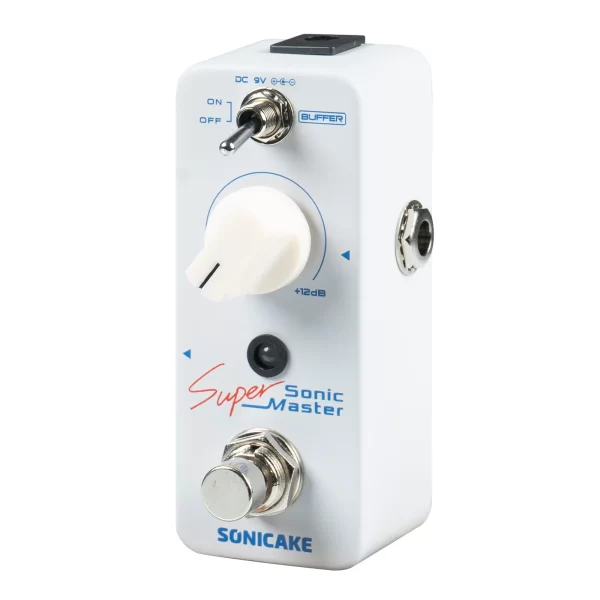 sonicake sonic super master clean boost buffer guitar bass effects pedal +12db gain effect qss 22