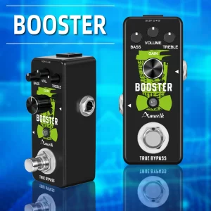 mini booster guitar effect pedal,true gain booster, micro clean boost pedal for electric guitar pure clean mini booster pedals t
